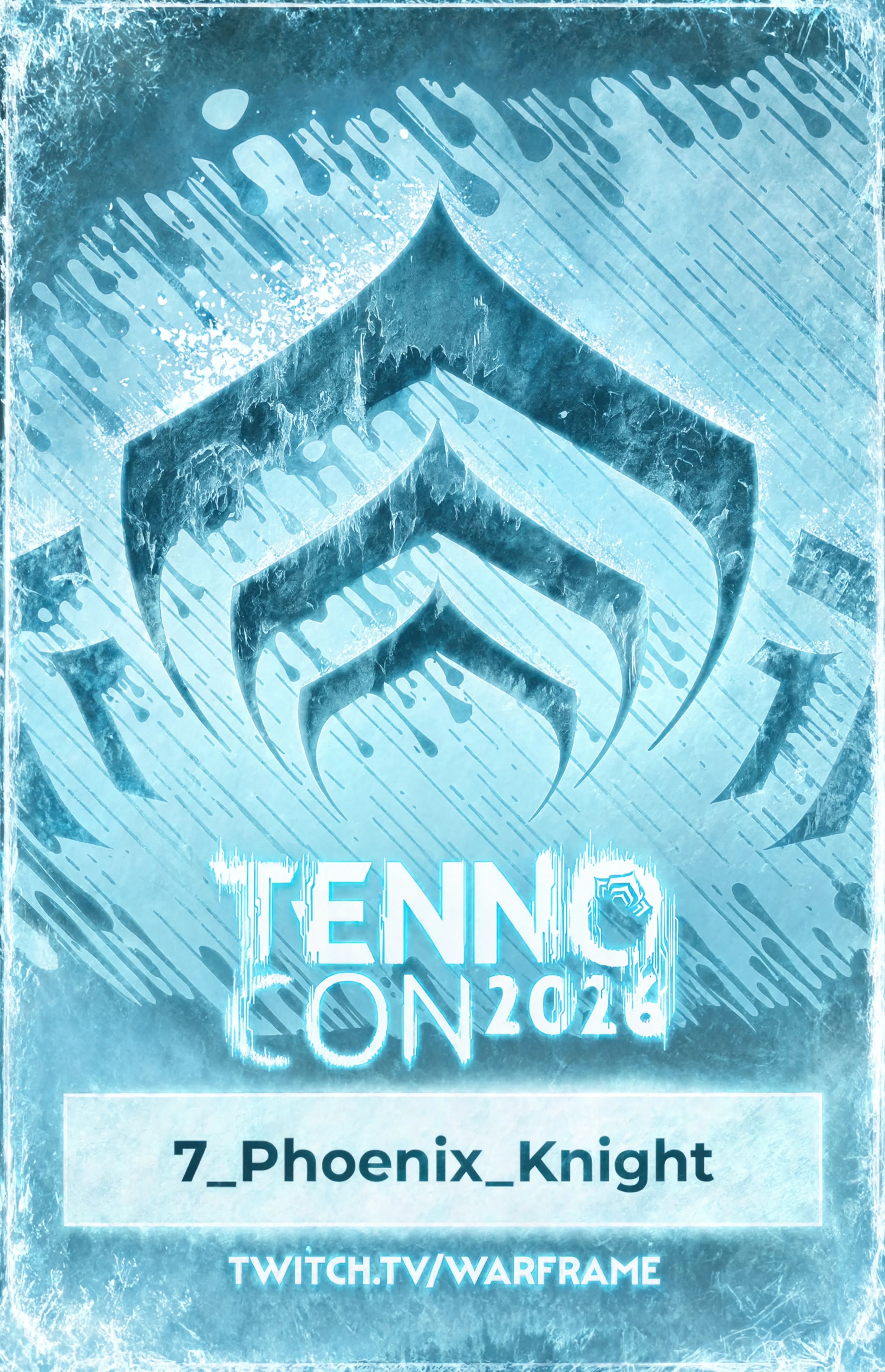 TennoCon 2026 attendee badge, ice edition